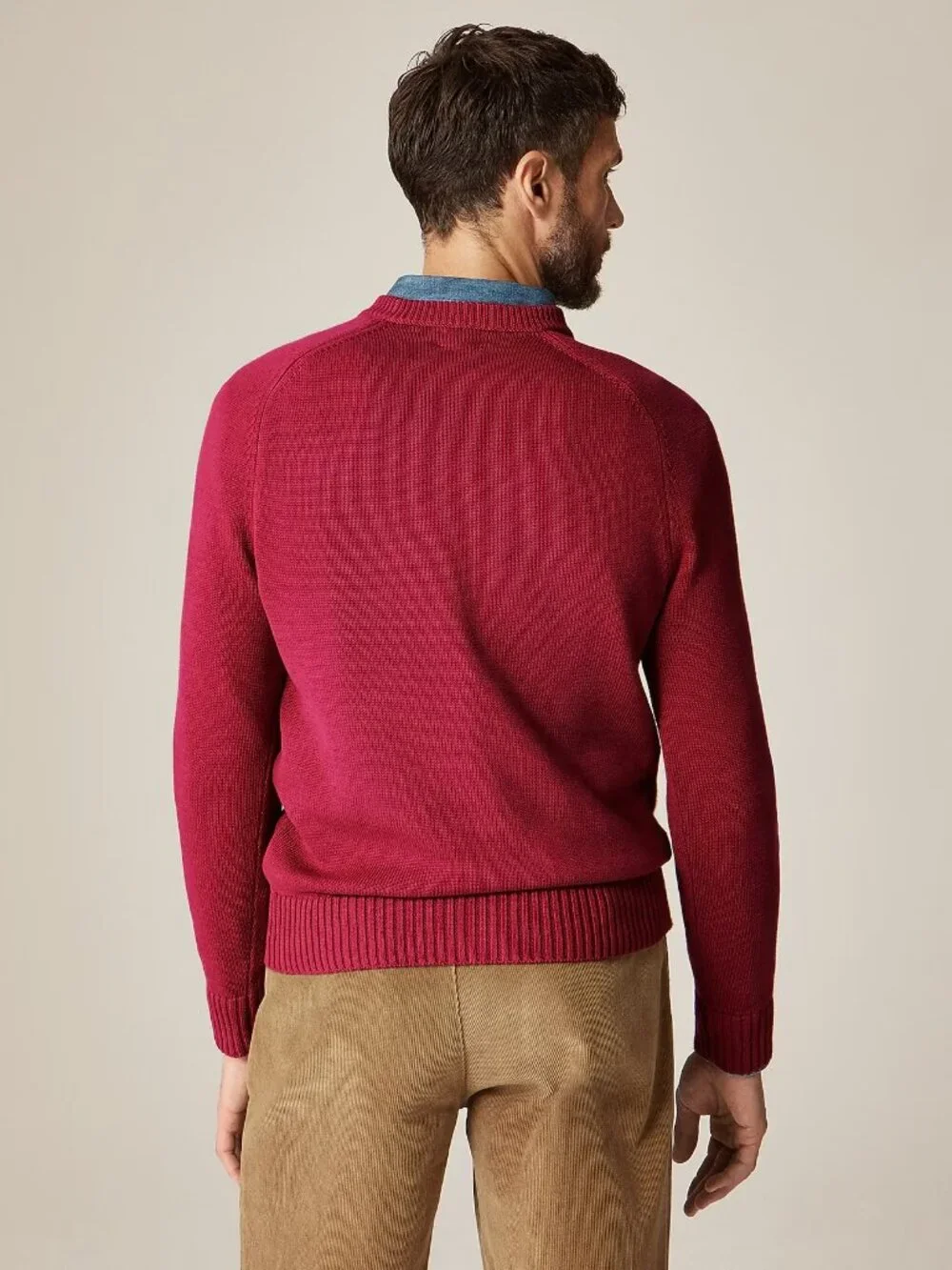 J. Crew Heritage Cotton Crewneck Sweater Red Ochre Small #A3080